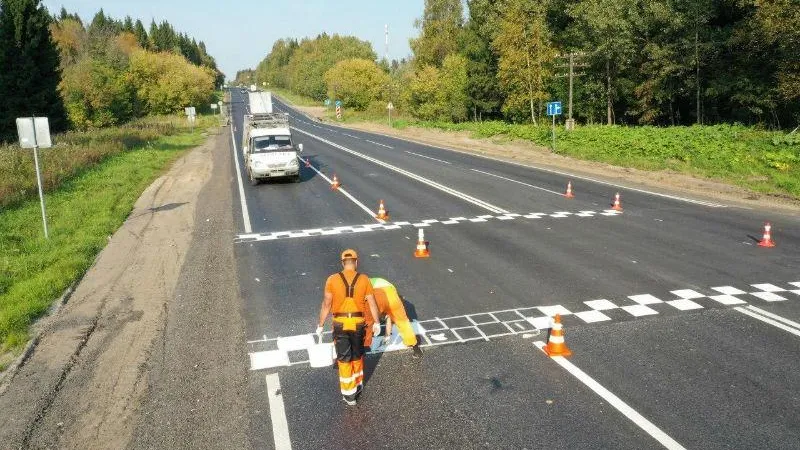Разметку обновили почти на половине всех региональных дорог Подмосковья
