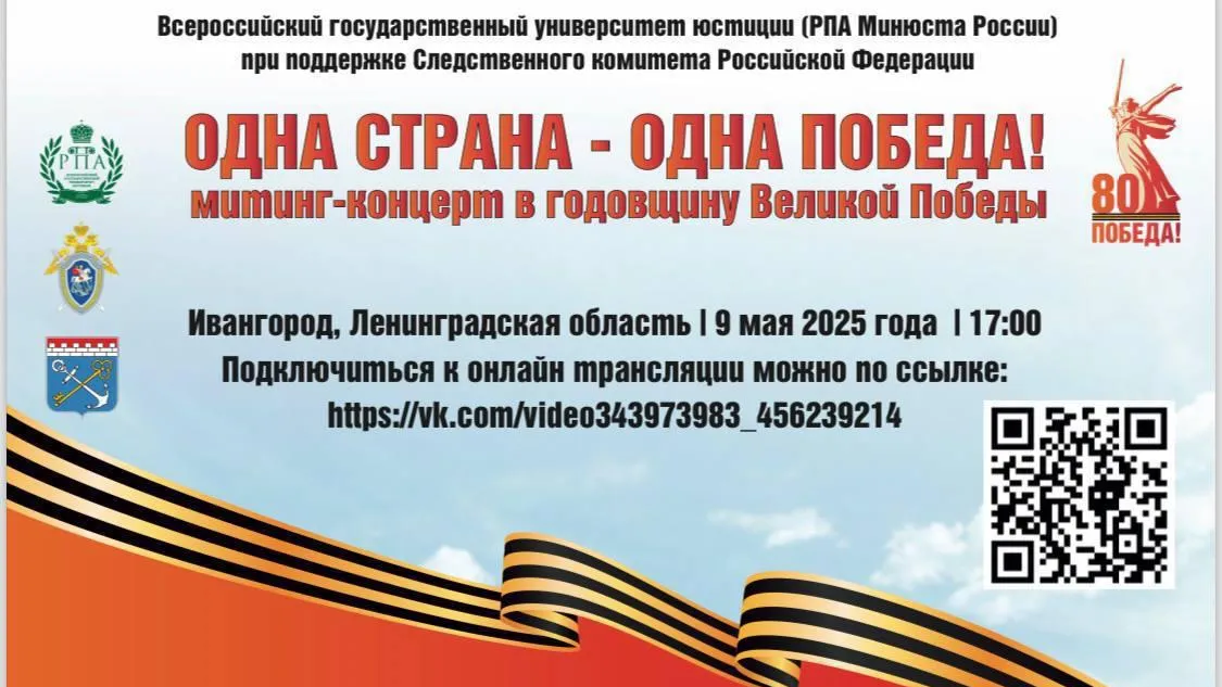 Жители Подмосковья смогут посмотреть трансляцию митинга-концерта «Одна страна — одна Победа!»