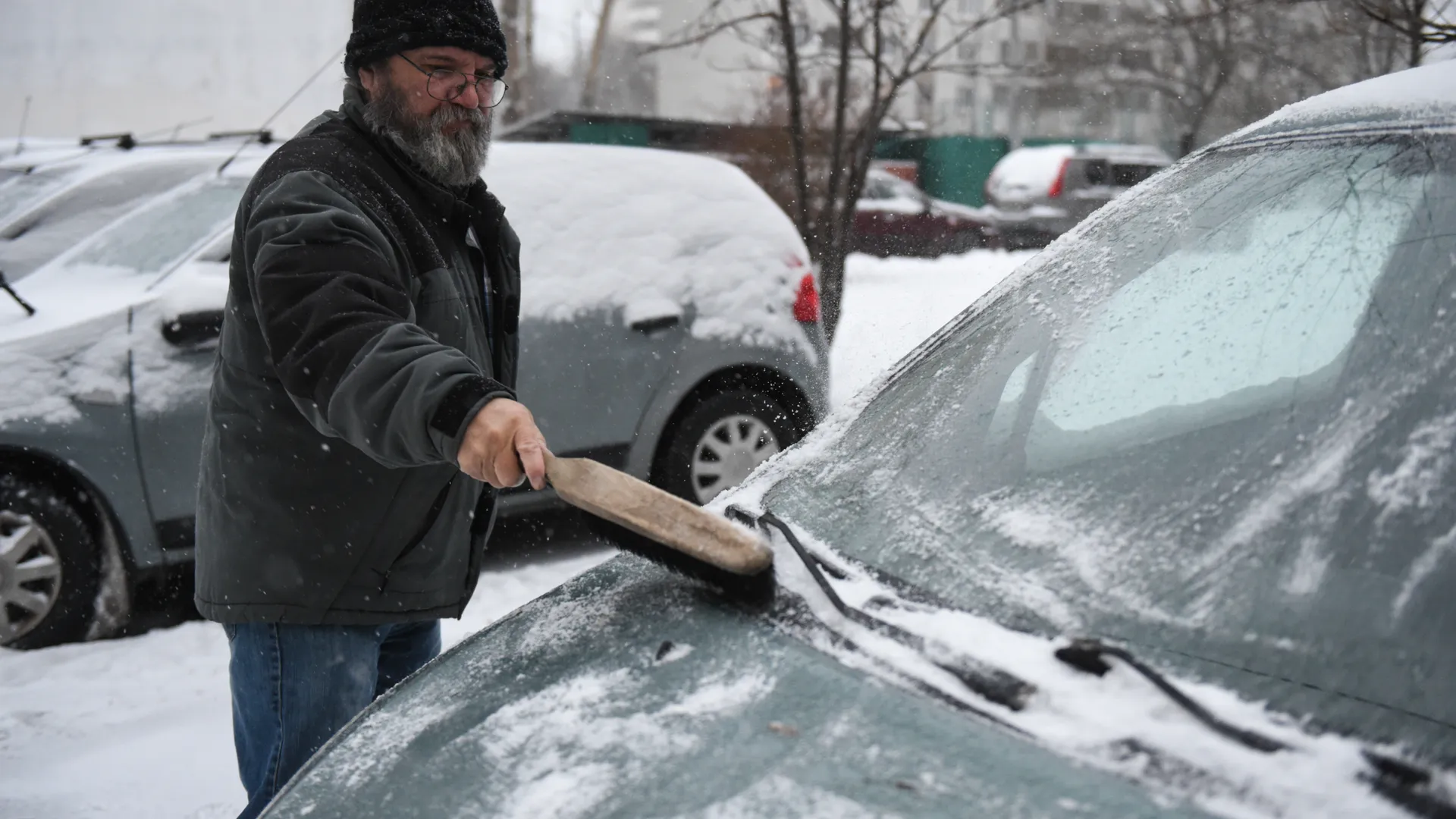 Снегопад в Москве