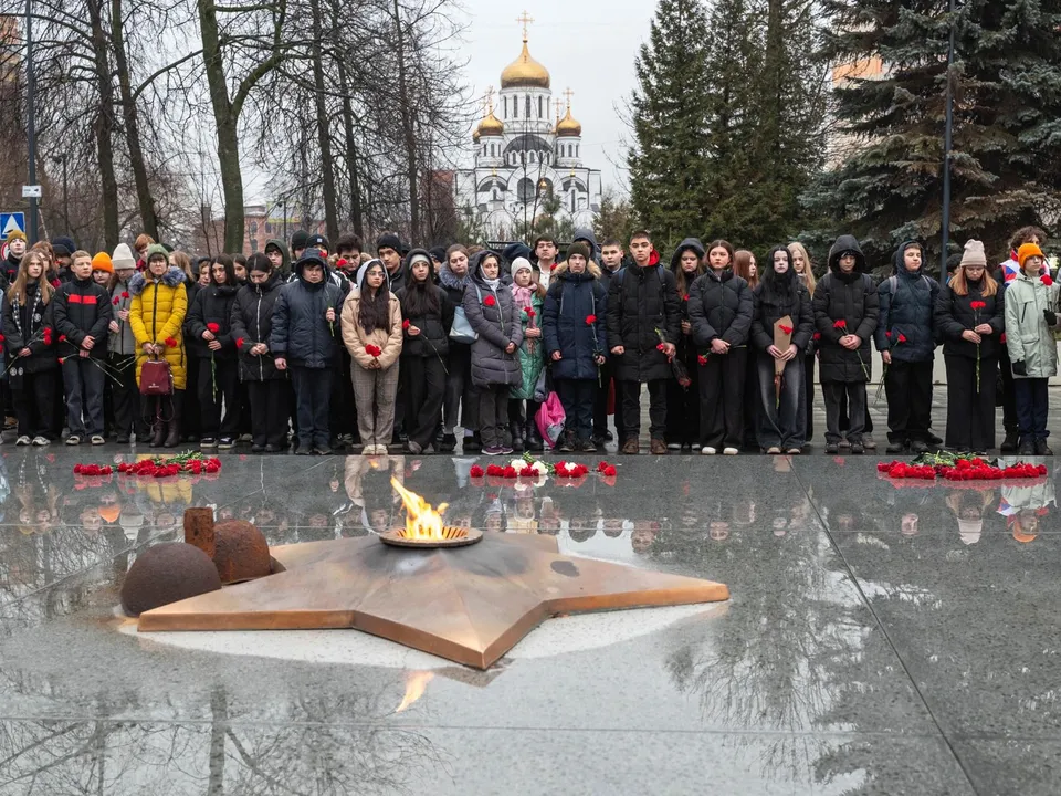 Минута молчания. Фото:  администрация г. о. Реутов