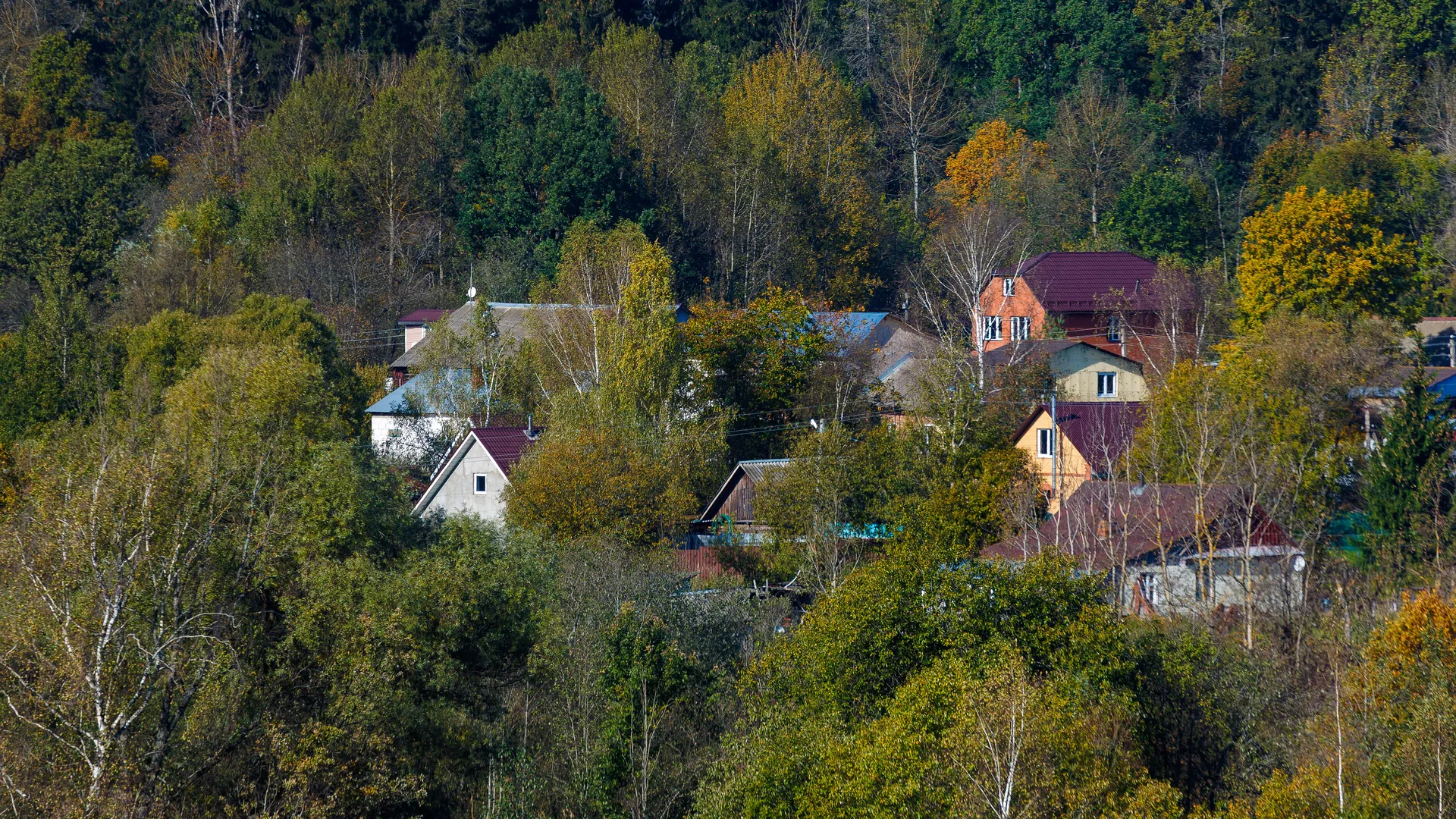 Дача в Подмосковье осенью