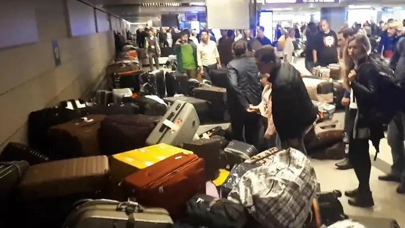 В аэропорту Внуково багажная лента «сошла с ума» и раскидала вещи пассажиров