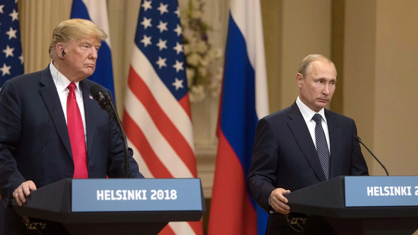 Пресс-конференция президентов США и России Дональда Трампа и Владимира Путина, Хельсинки, 16 июля 2018 года. Mikko Suutarinen Helsingin Sanomat