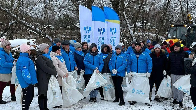 Реку Вохонку в Павловском Посаде почистили в ходе всероссийской акции