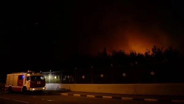 Открытое горение на военном складе в Наро-Фоминске ликвидировано