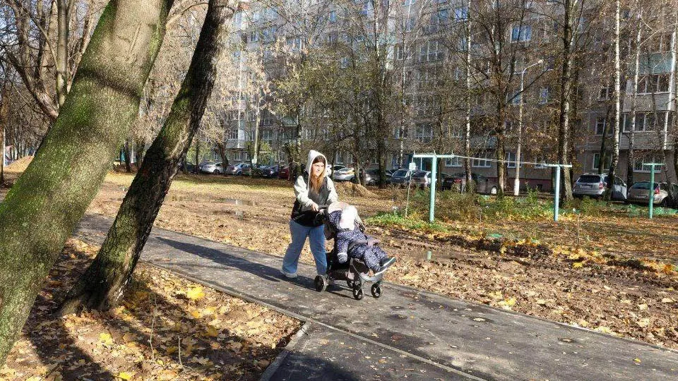 Благоустроенная «народная тропа» на Пахринском проезде. Фото: пресс-служба администрации г.о. Подольск