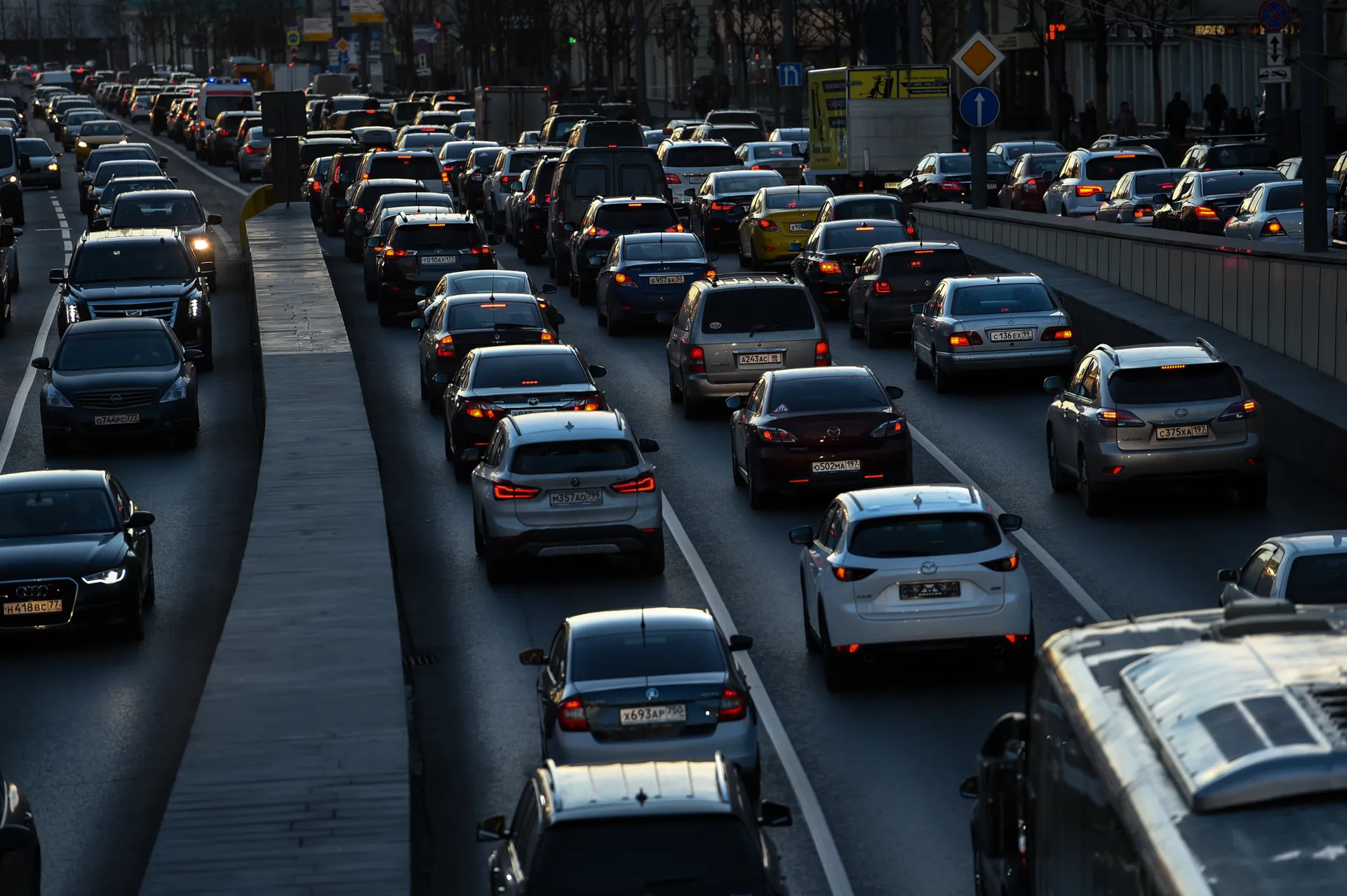 Вечерние пробки в Москве