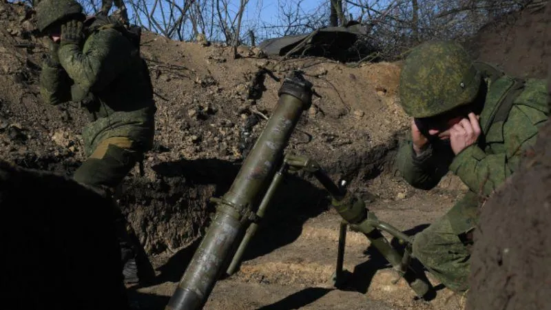 Российские военные уничтожили «блуждающий миномет» в районе села Новоберислав