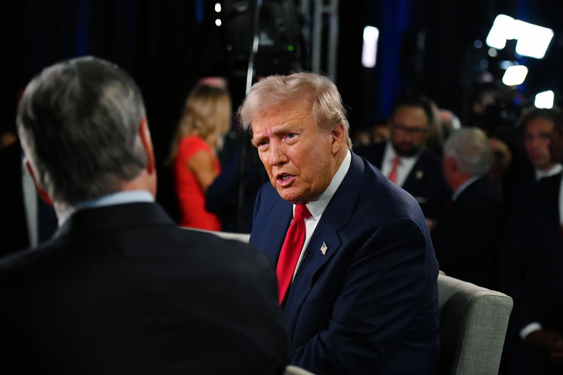 Дональд Трамп перед дебатами с Харрис. Li Rui/XinHua