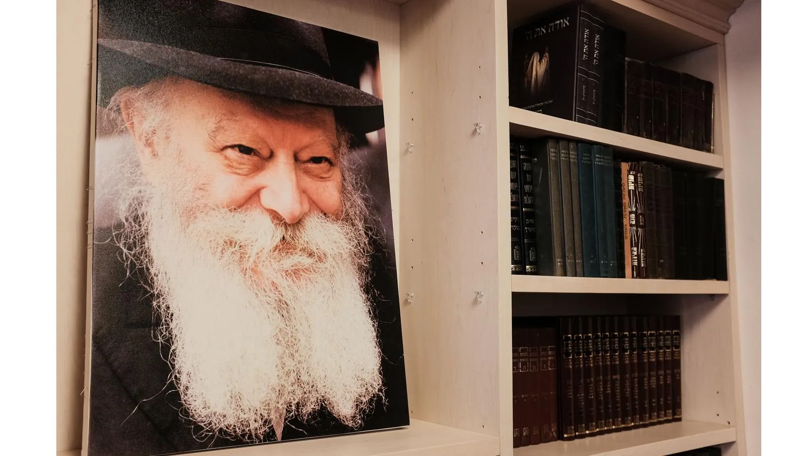 Портрет Любавичского ребе Менахема Мендла Шнеерсона. Nir Alon