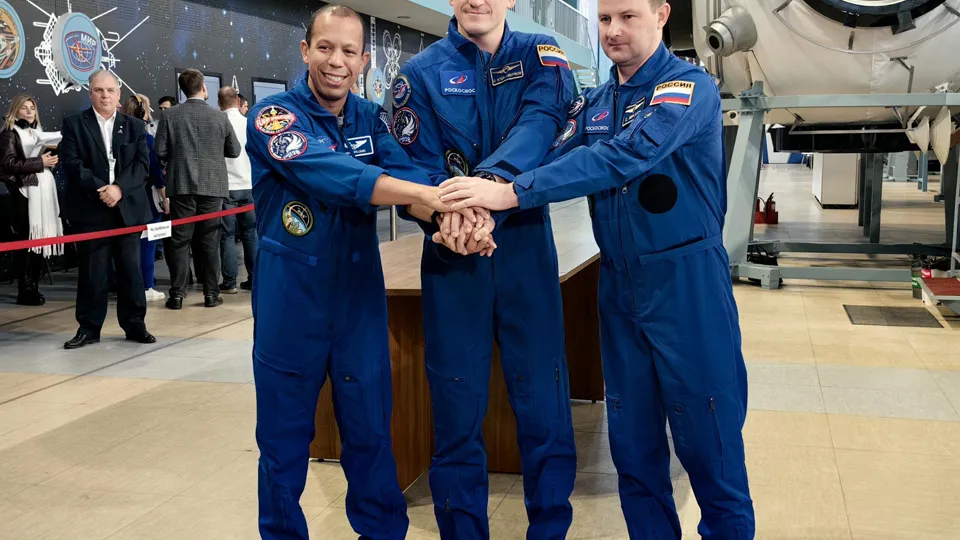 Основной экипаж МКС-74. Фото: REGIONS/Елена Катасонова