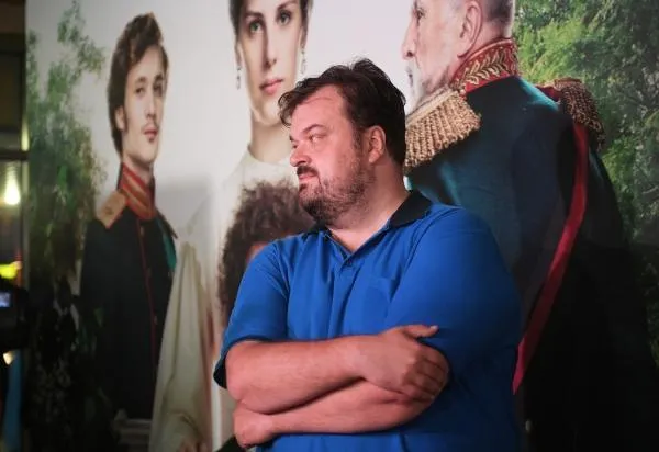 Спортивный комментатор Василий Уткин на премьере фильма режиссера Авдотьи Смирновой «История одного назначения» в кинотеатре «Каро 11 Октябрь» в Москве, 2018 год