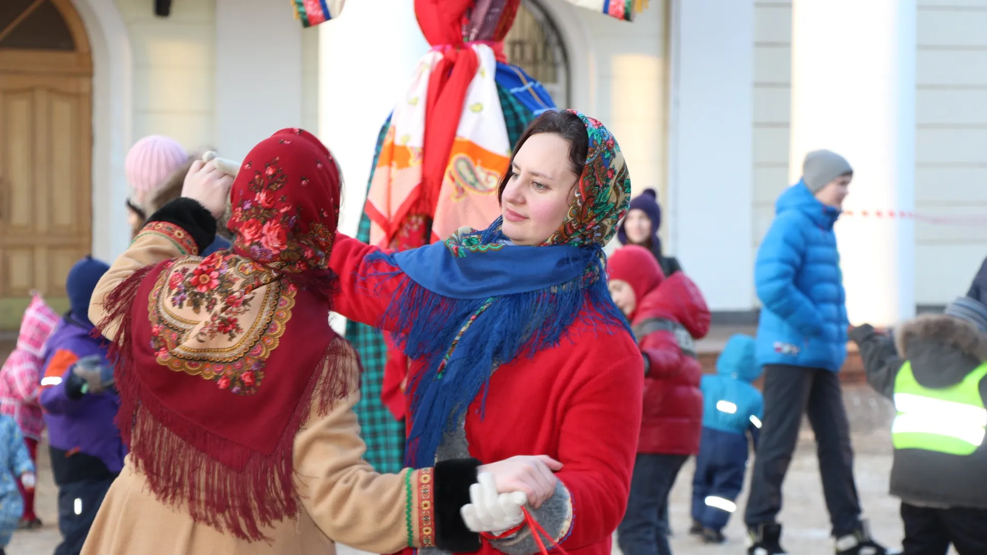 Празднование Масленицы в Долгопрудном