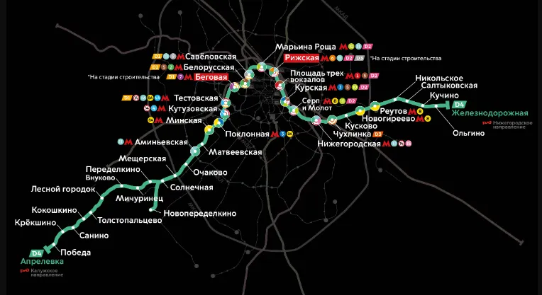 Источник: mcd.mosmetro.ru/ Новая карта МЦД в Подмосковье