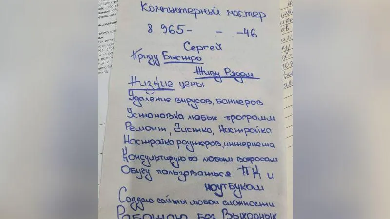 Мошенников, представлявшихся компьютерными мастерами, вывела на чистую воду жительница Балашихи