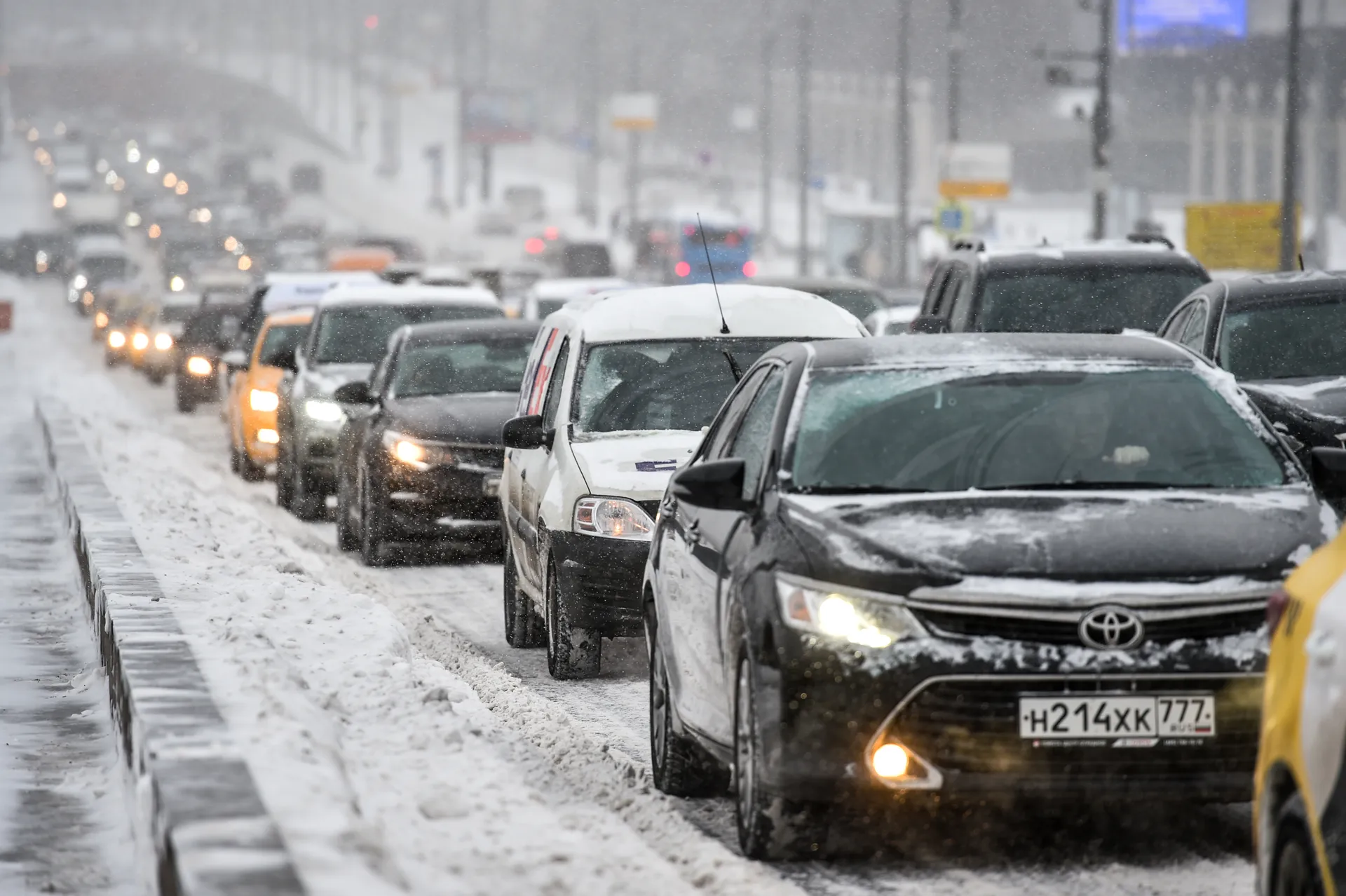 Снегопад в Москве