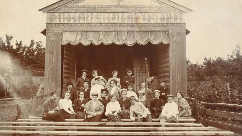 Фото: Зарайск. Труппа Народного театра, 1908 год (ГМЗ «Зарайский кремль)