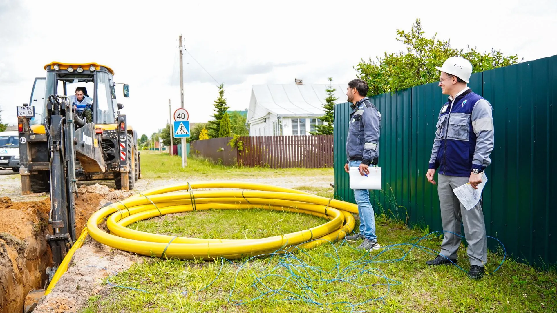 В  деревне Волосунино,округа Шатура, развернулись масштабные работы по газификации
