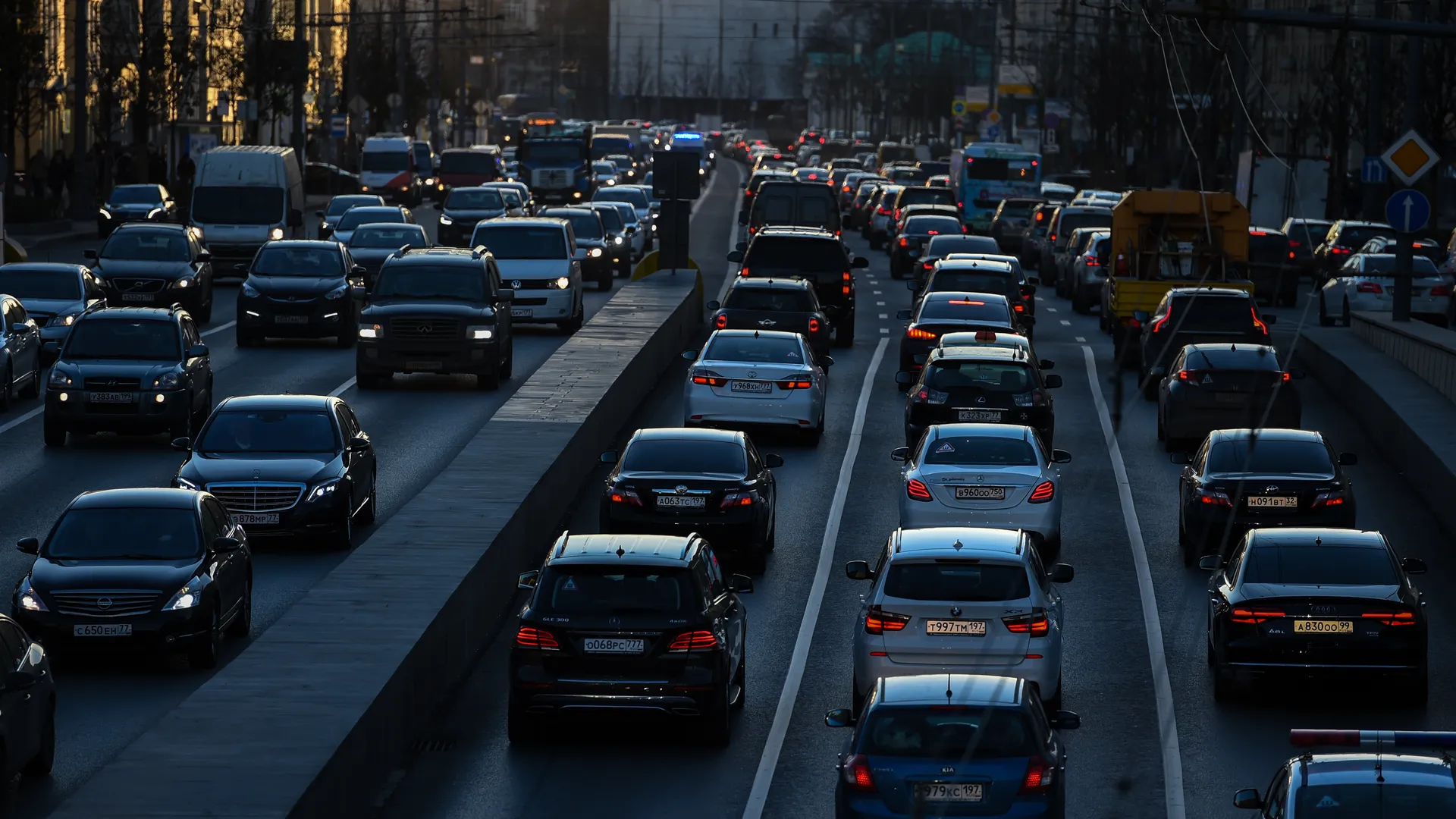 Вечерние пробки в Москве
