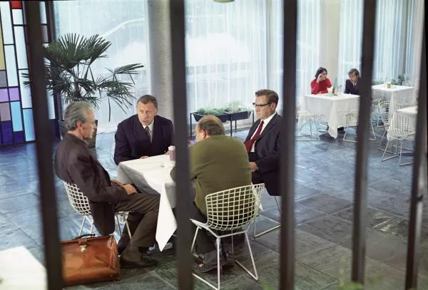 Съемки фильма «Белорусский вокзал». 1970 год