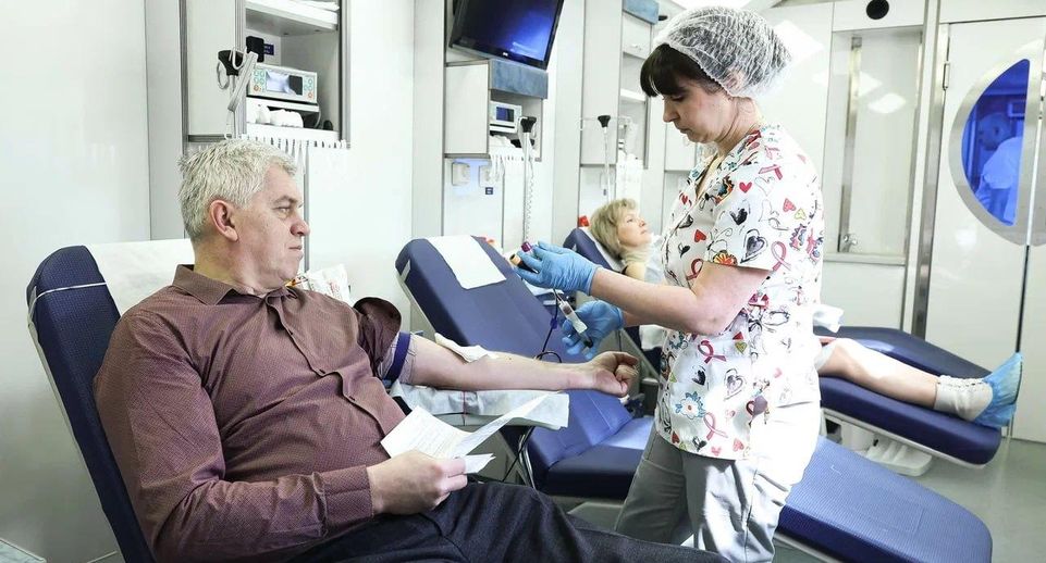 Московский областной центр крови провел более 150 выездных акций с начала года