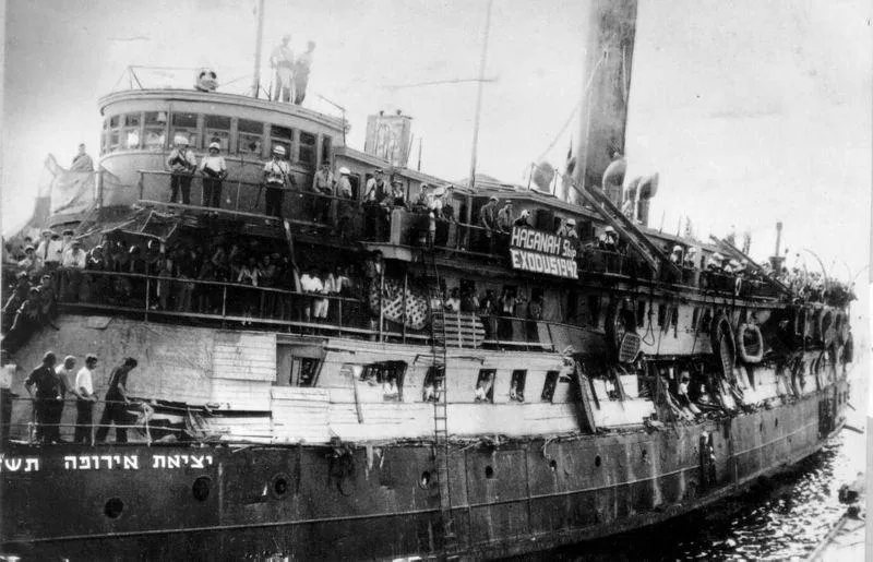 Пароход Хаганы «Исход-1947» — символ нелегальной иммиграции евреев в Палестину