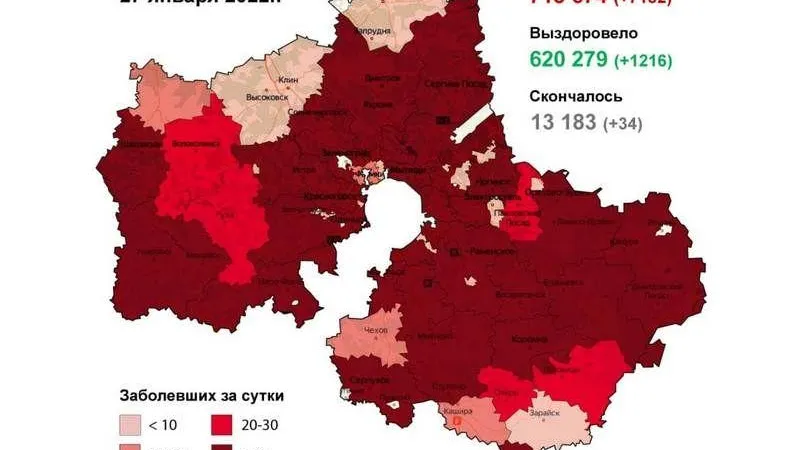 Восемьсот девять случаев. Пушкино стало худшим по коронавирусу в Подмосковье