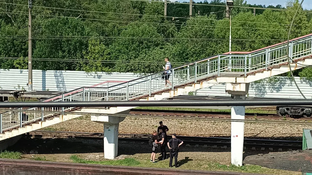 Фото: ЛОП на станции Кашира