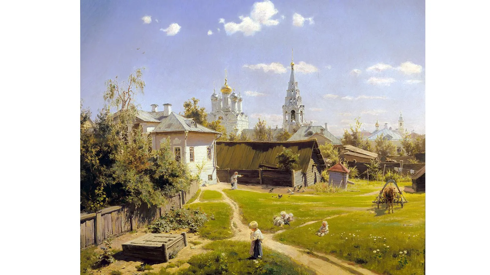 Василий Поленов «Московский дворик»