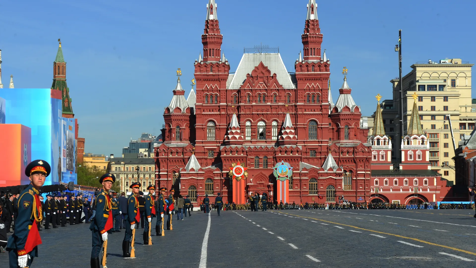 Генеральная репетиция парада Победы на Красной площади