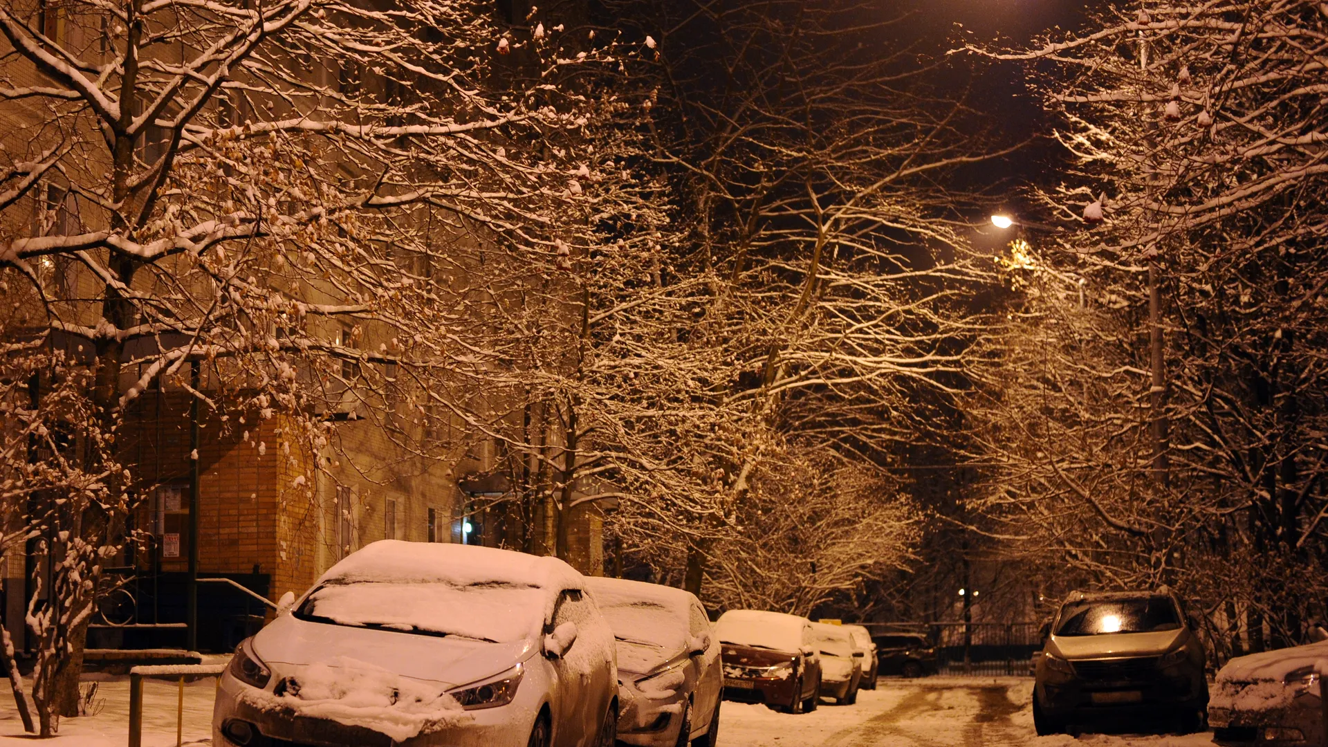 Снегопад в Троицке