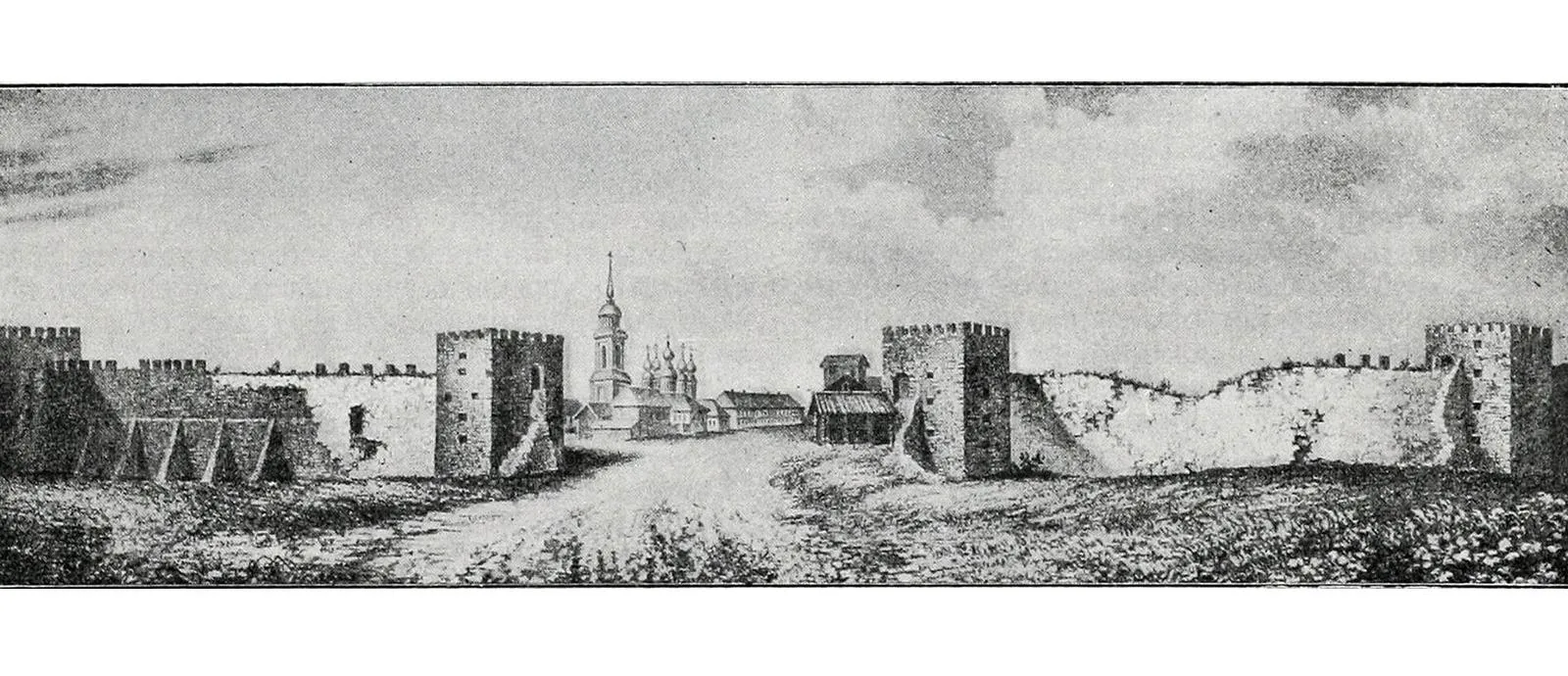 Крепость в Коломне, рисунок из «Военной энциклопедии Сытина», 1913 год