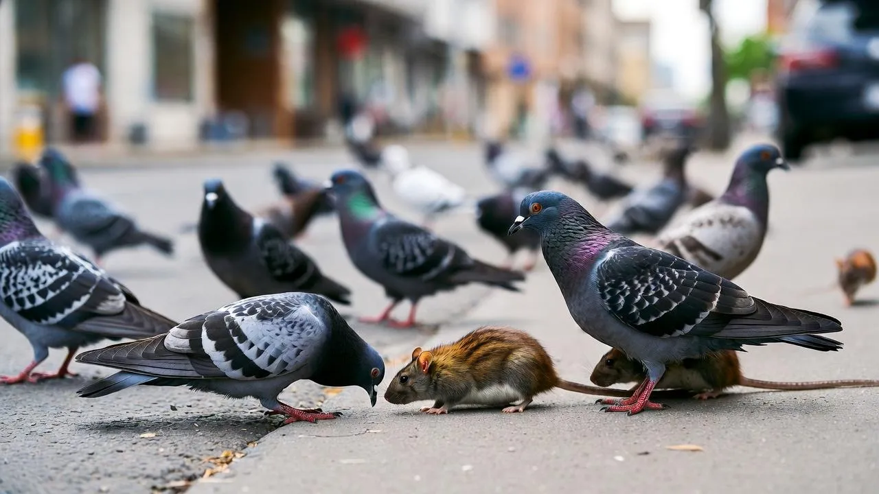 В центре Ставрополя развелось много крыс и голубей из-за подкармливателей