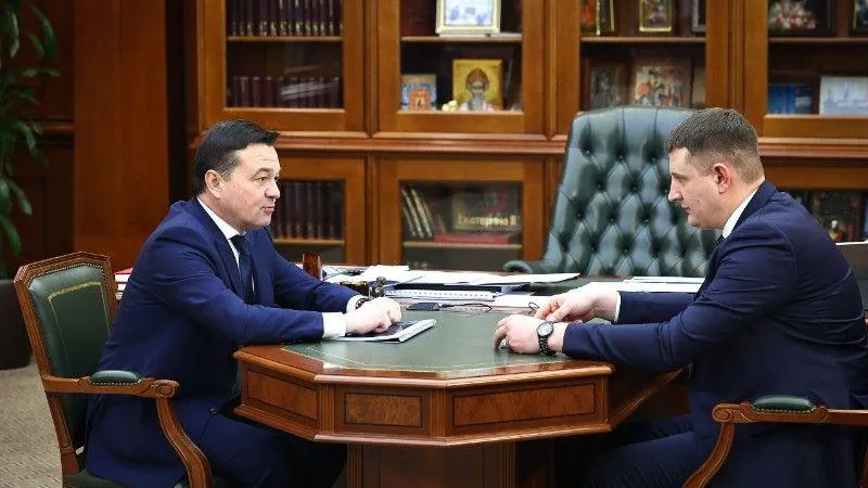 Андрей Воробьев обсудил с главой Павловского Посада объединение муниципалитета с Электрогорском
