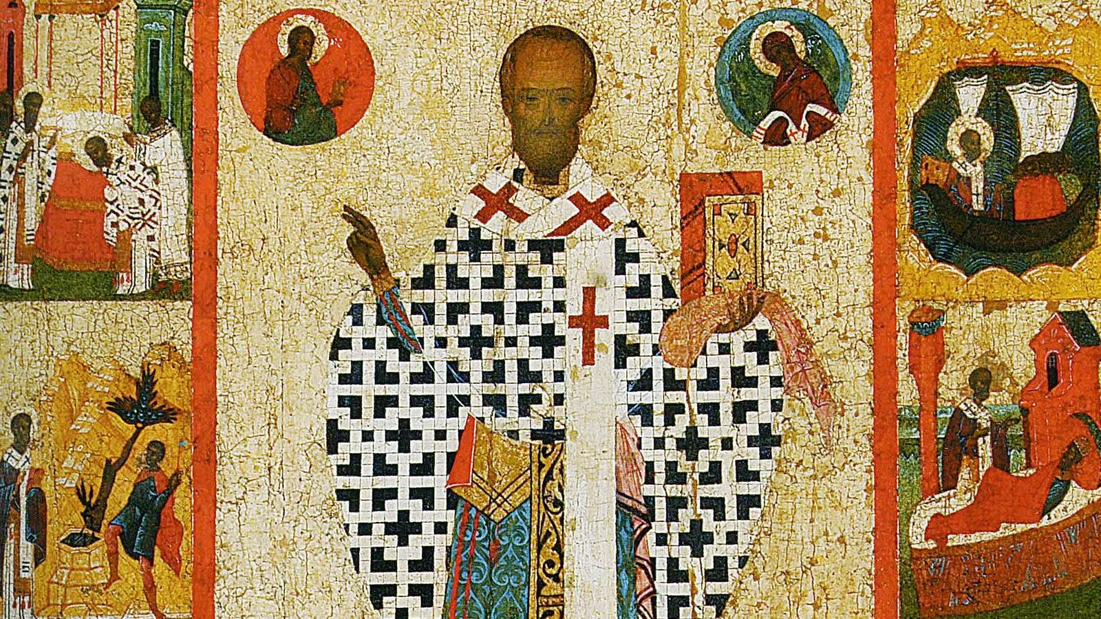 Фрагмент иконы святого Николы Зарайского, Никольский собор, Зарайск