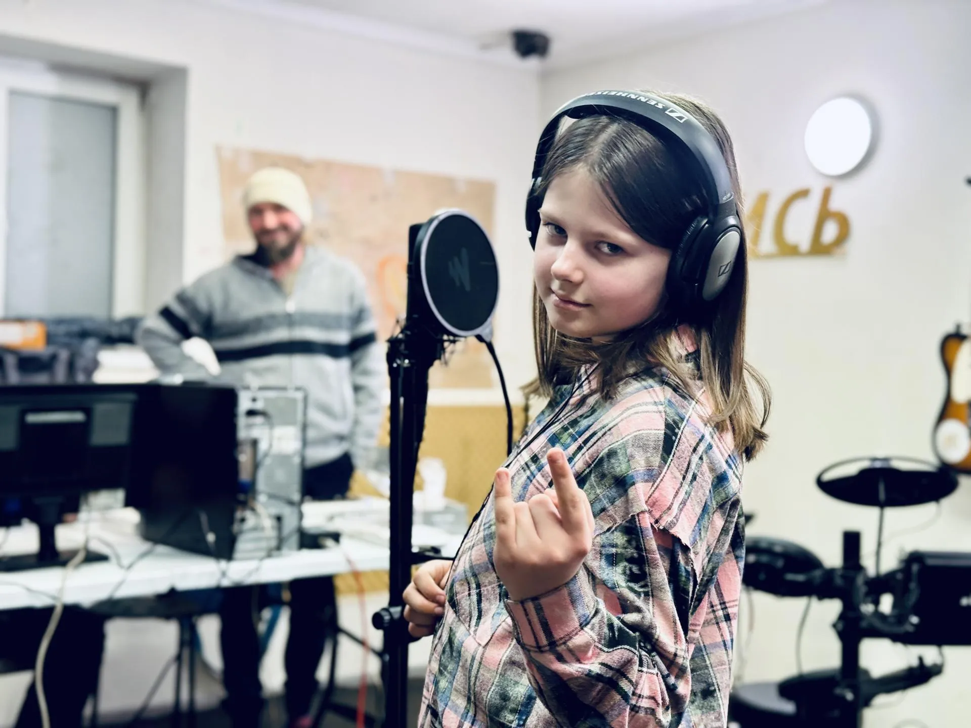 Звукозапись песни «Я не хочу», группа СУББОТА. Фото: Ольга Стаферова