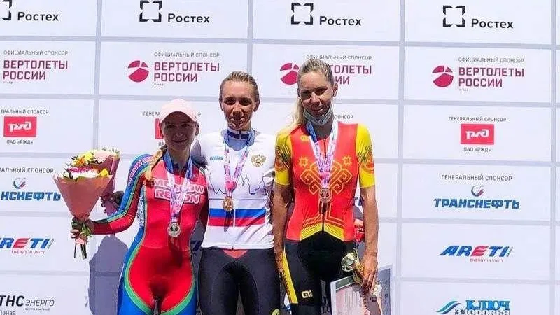 Подмосковная велоспортсменка взяла серебро чемпионата России