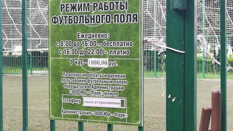 Вход на футбольное поле в Серпухове стал дороже, чем в сауну