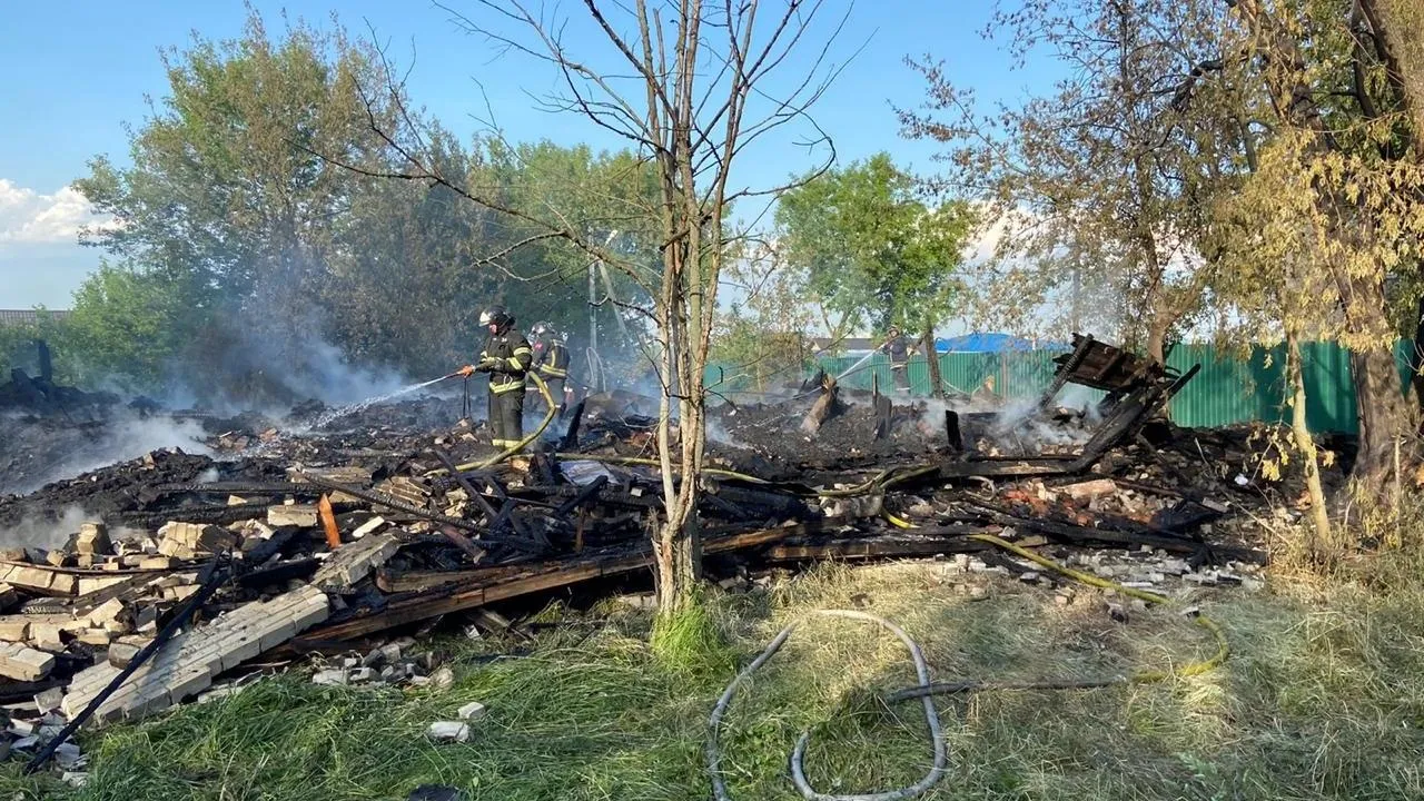 Пожар произошел в одном из нежилых зданий Богородского округа