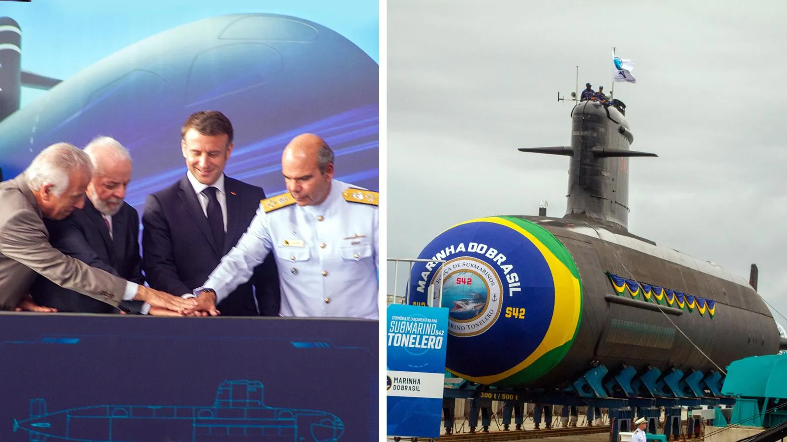 Торжественная церемония спуска на воду подводной лодки Tonelero; дизель-электрическая подлодка Tonelero. Фото: Luiz Gomes