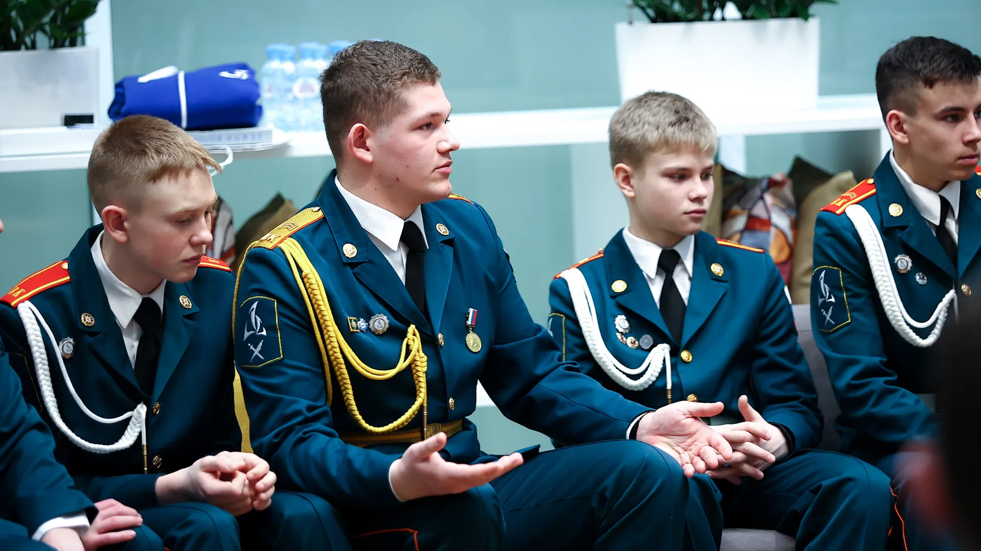 Встреча Губернатора Подмосковья с ребятами из кадетской школы «Корабелы Прионежья»