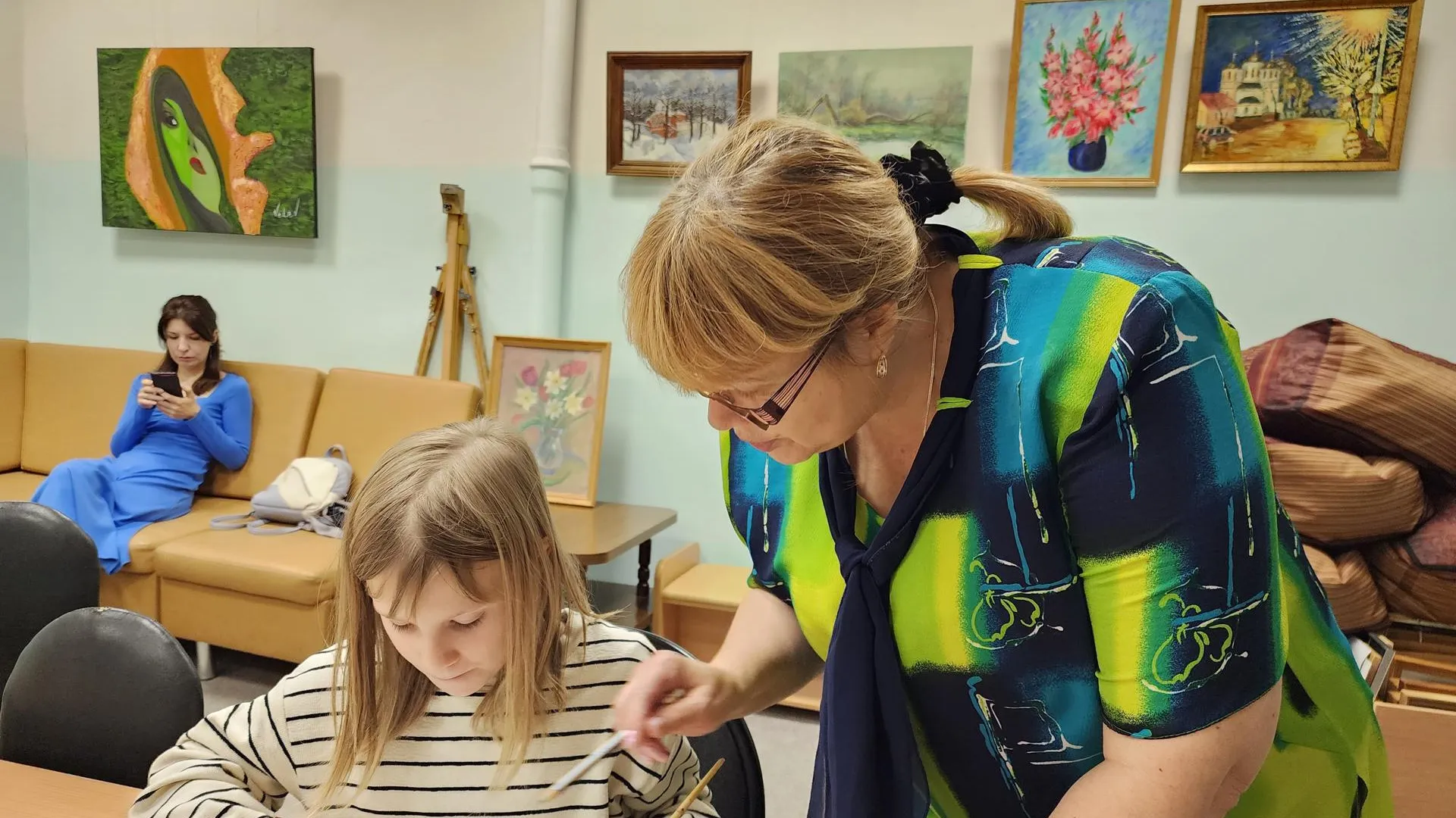 Светлана Соло-Орлова проводит мастер-класс.Хавива Фонина