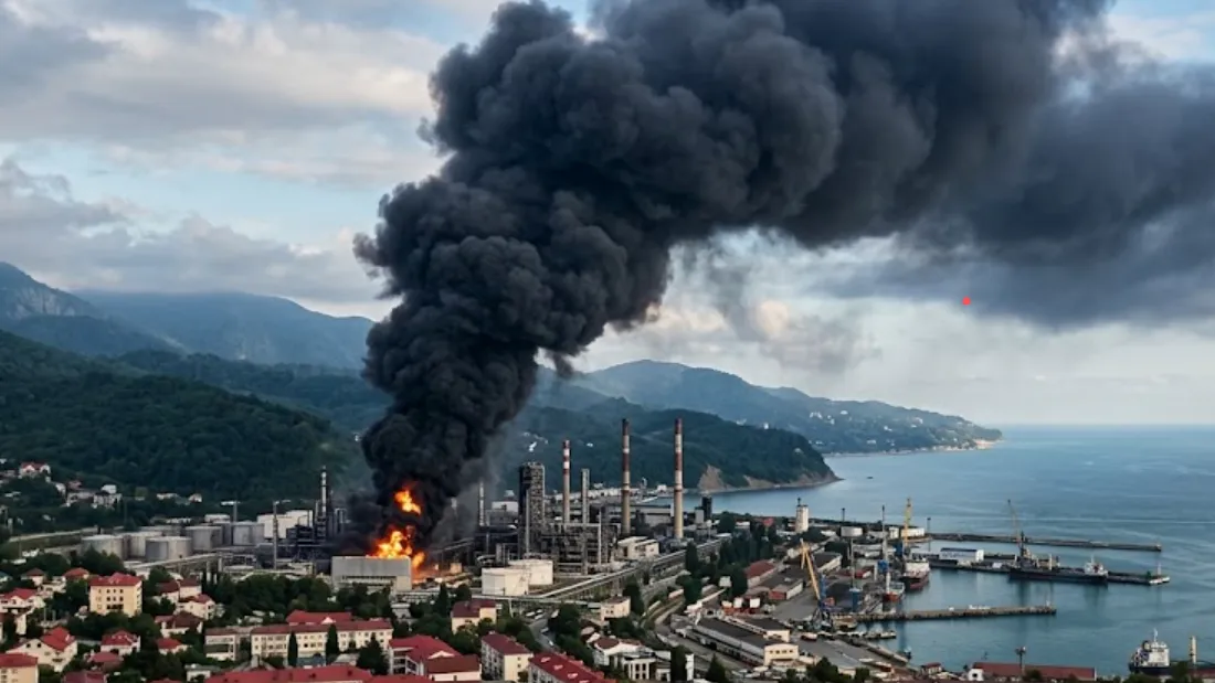 Химик объяснил, чем опасен бензол в воздухе Туапсе после пожара на НПЗ