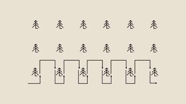 траектория "гребенка"