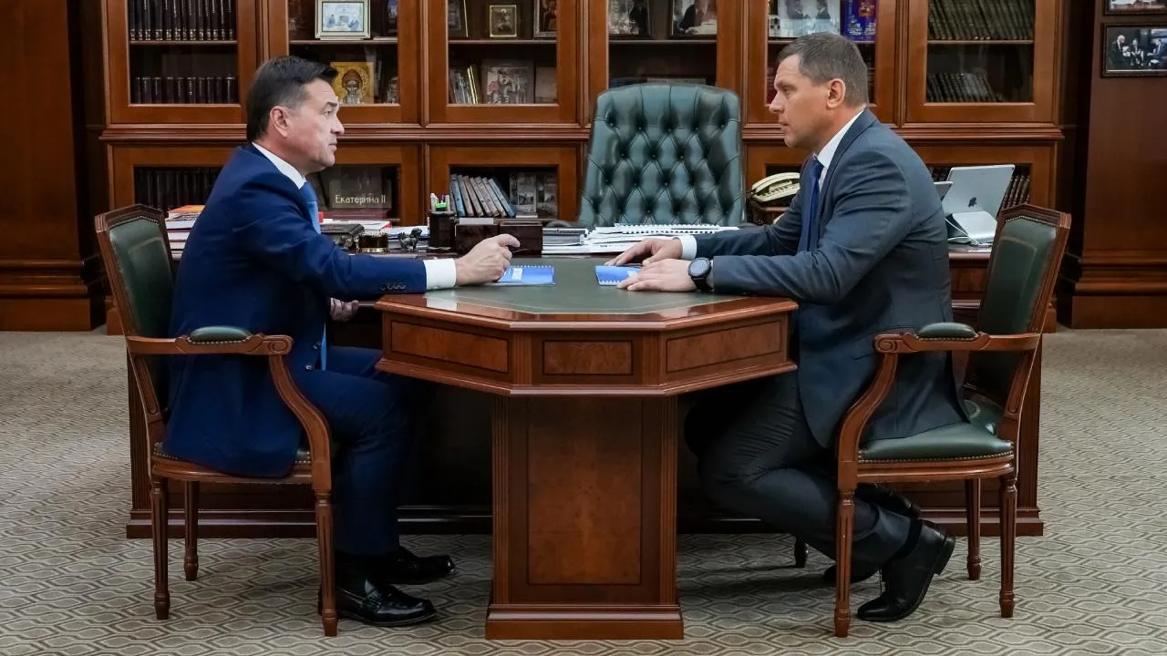 Глава Дмитрова Илья Поночевный доложил губернатору Андрею Воробьеву о переменах в муниципалитете
