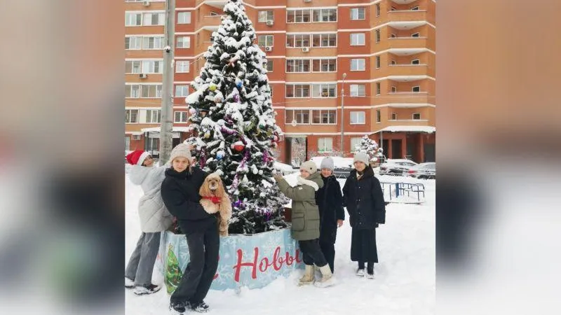 Добрая новогодняя традиция объединила жителей одного из дворов в Щелково
