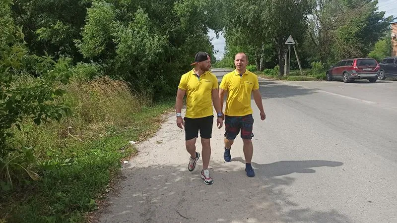 Энтузиасты преодолели пешком из Москвы в Егорьевск почти сотню километров 