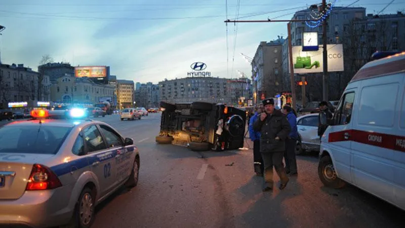 В крупном ДТП на юго-востоке Москвы пострадала женщина