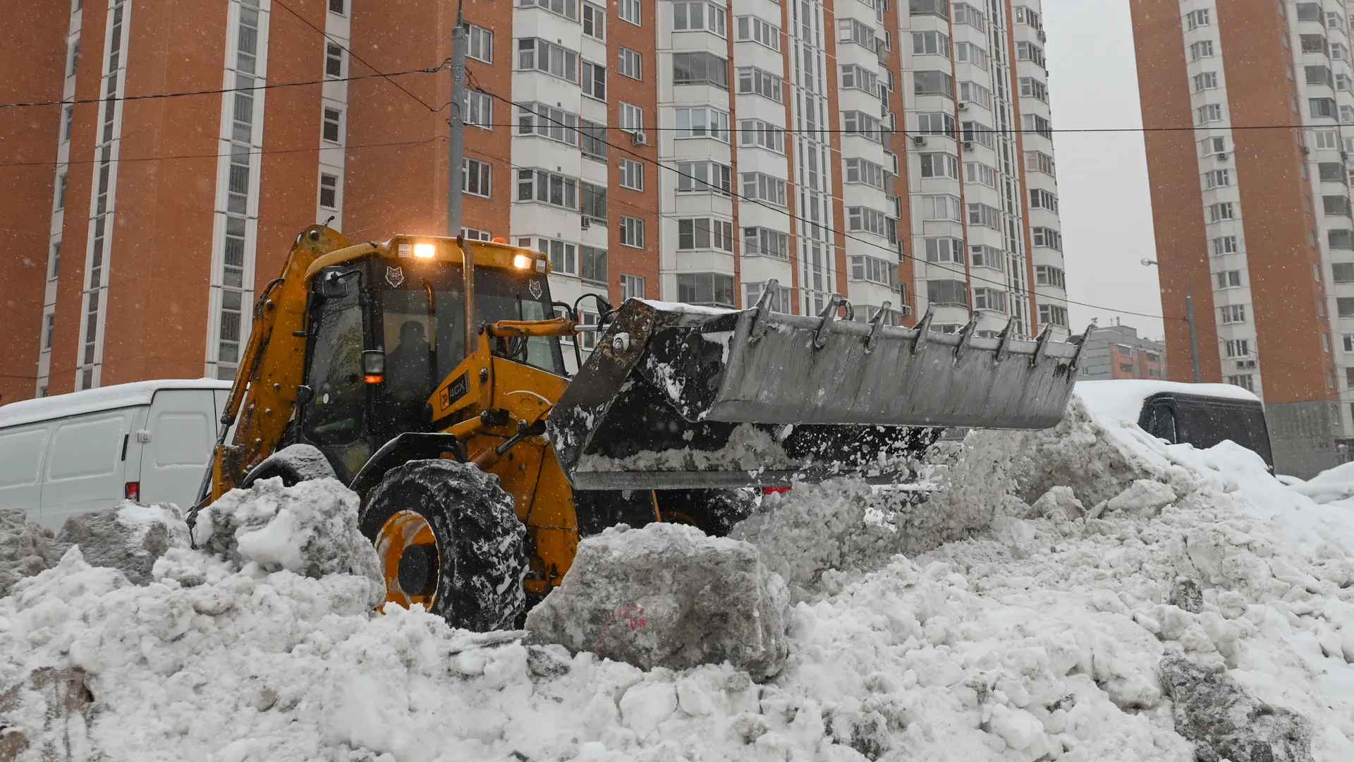 Снегопад в Люберцах