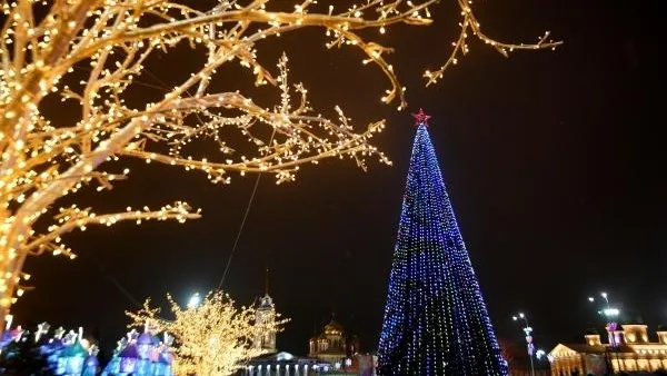 Двести пятьдесят километров гирлянд украсили МО к Новому году